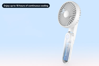 Foldable Handheld Fan with Power Bank