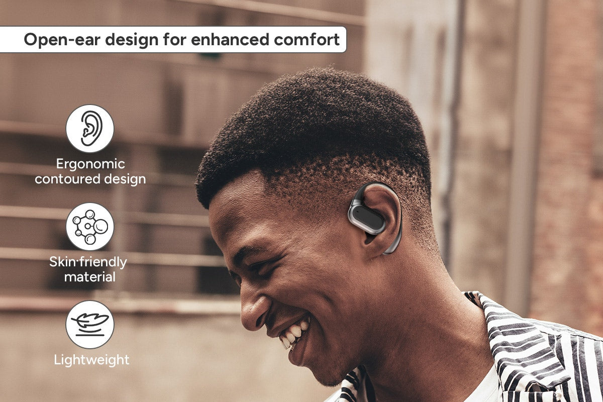 Open Ear Wireless Earbuds with Power Display