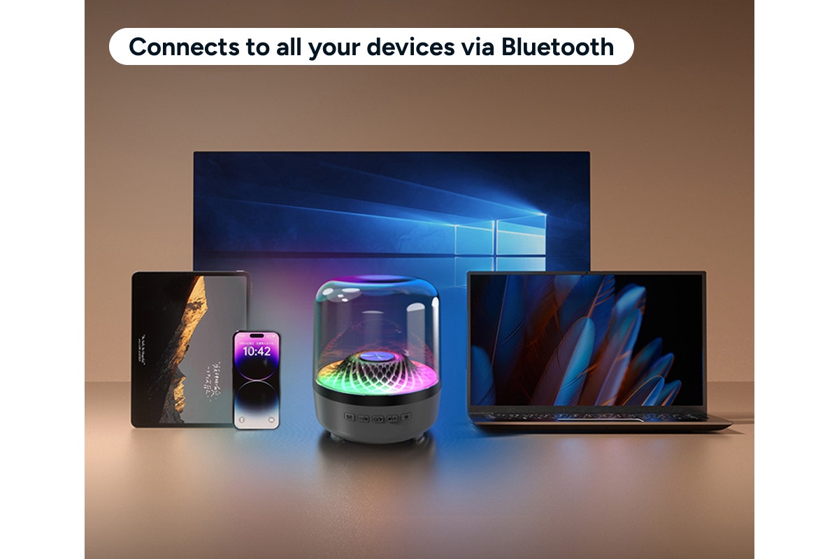 Portable Bluetooth Speaker with Ambient Lighting