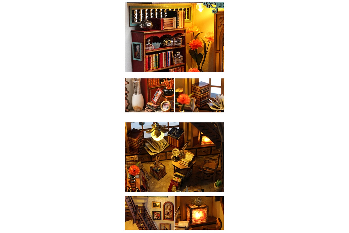 DIY Miniature Magic Book Shop Book Nook