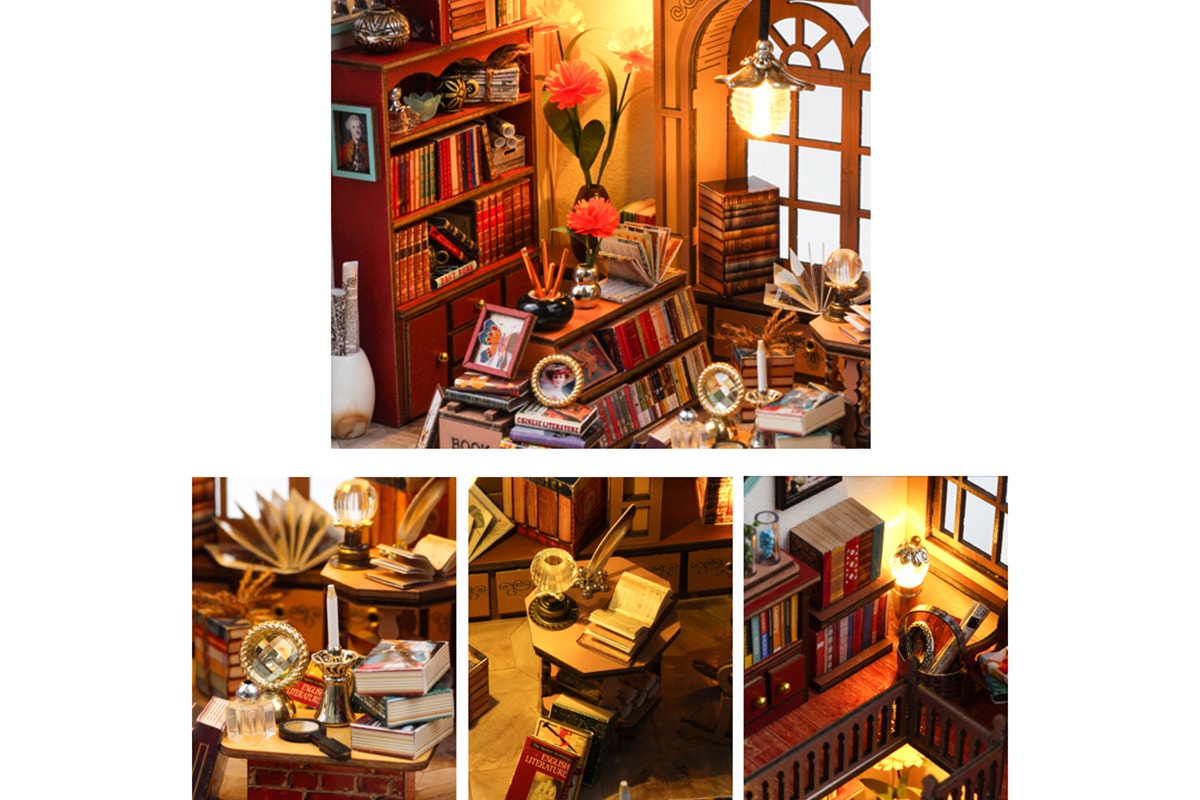 DIY Miniature Magic Book Shop Book Nook