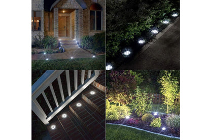 Solar Powered LED Garden Outdoor Path Lights - 12 Pack