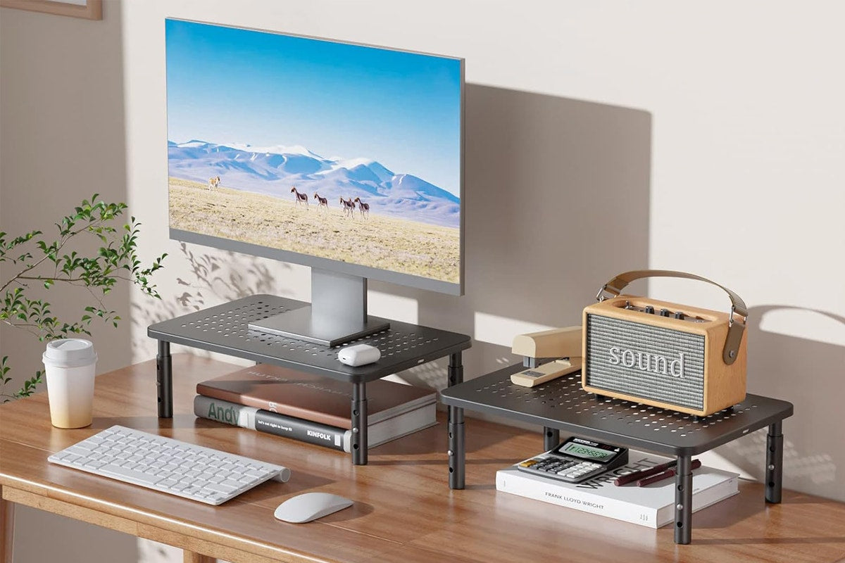 Height Adjustable Ergonomic Laptop and Monitor Stand