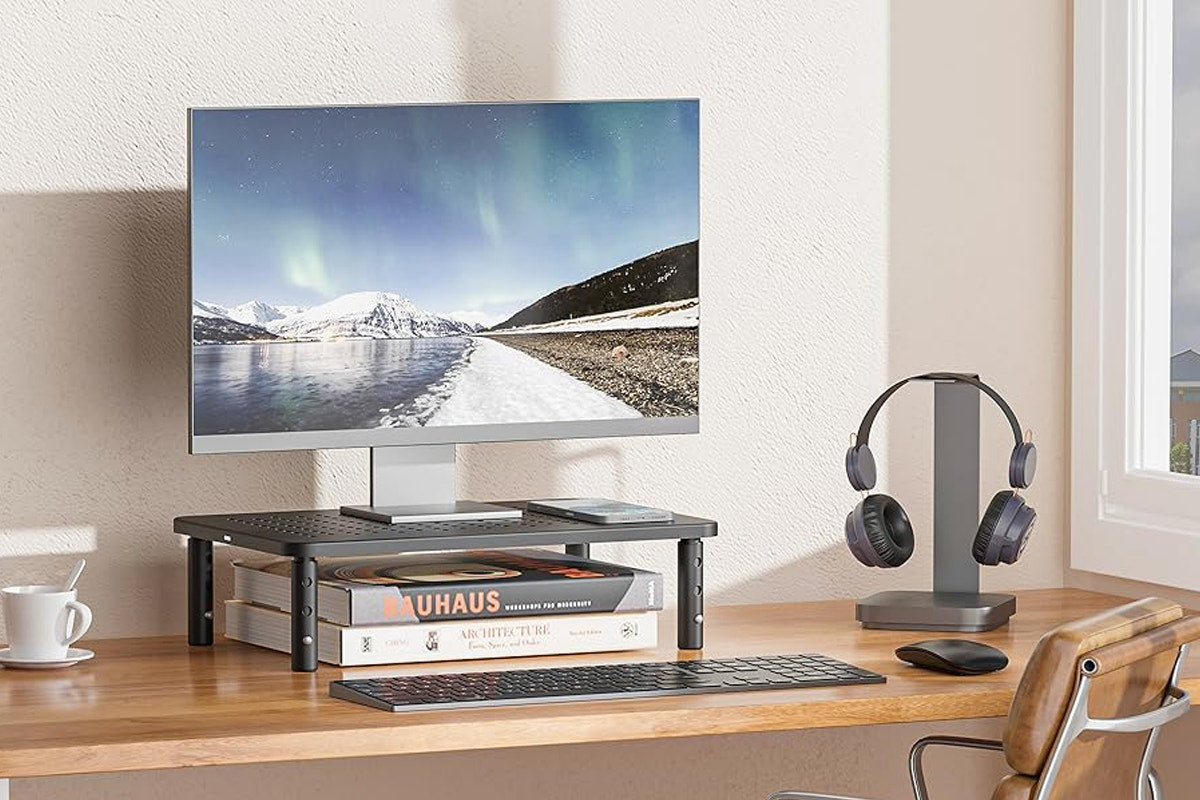 Height Adjustable Ergonomic Laptop and Monitor Stand