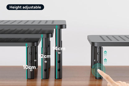 Height Adjustable Ergonomic Laptop and Monitor Stand