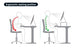 Height Adjustable Ergonomic Laptop and Monitor Stand