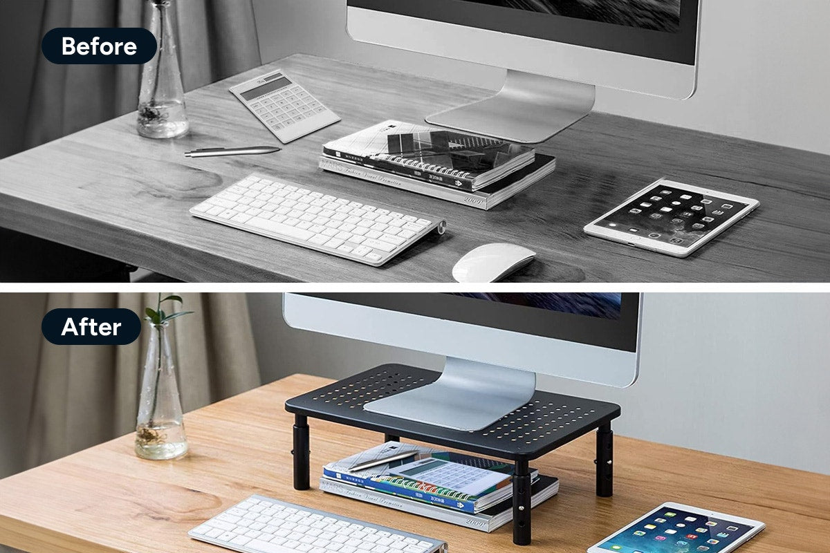 Height Adjustable Ergonomic Laptop and Monitor Stand