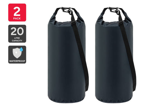 20L Heavy Duty Dry Bags (Navy, 2 Pack) - Auzzistore