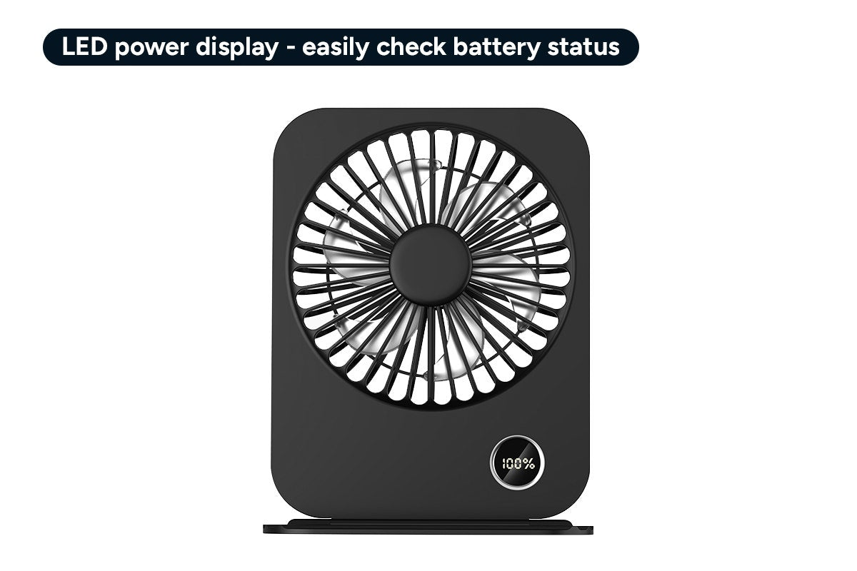 Mini Desktop Fan with Phone Stand
