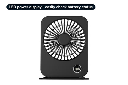 Mini Desktop Fan with Phone Stand