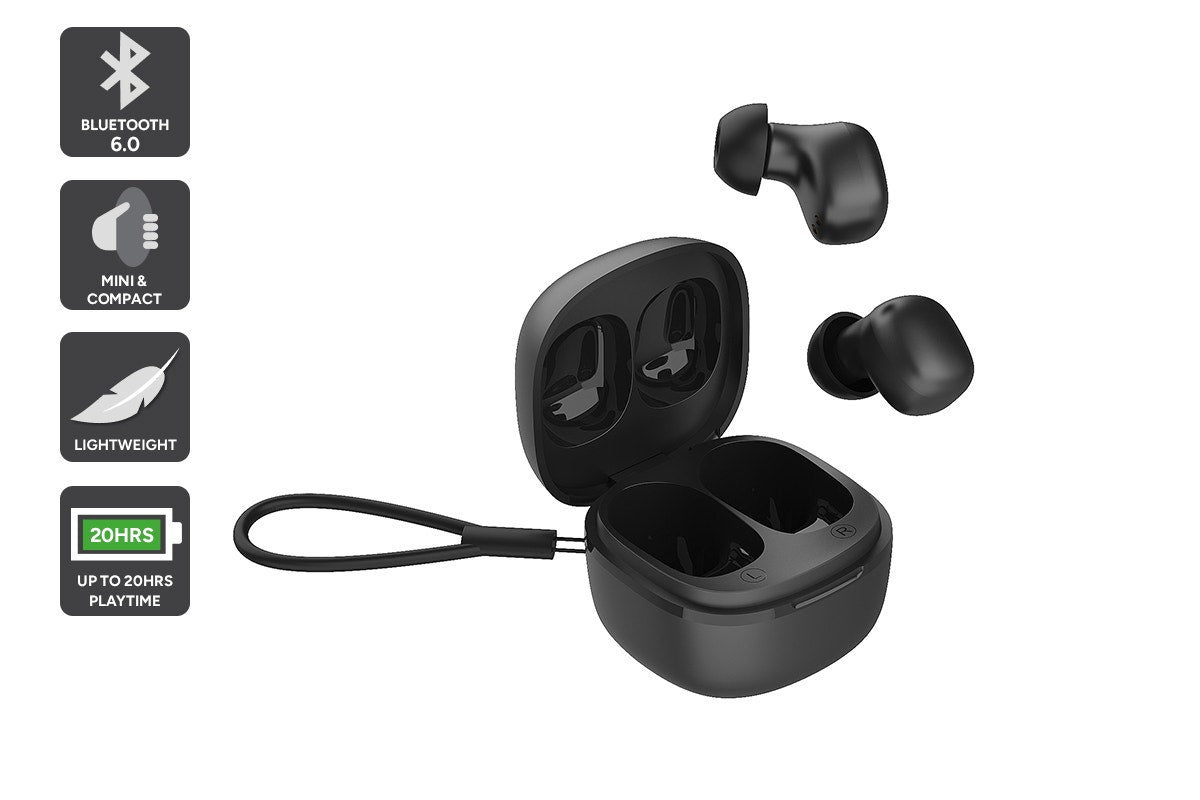Mini True Wireless Bluetooth Earbuds with Lanyard