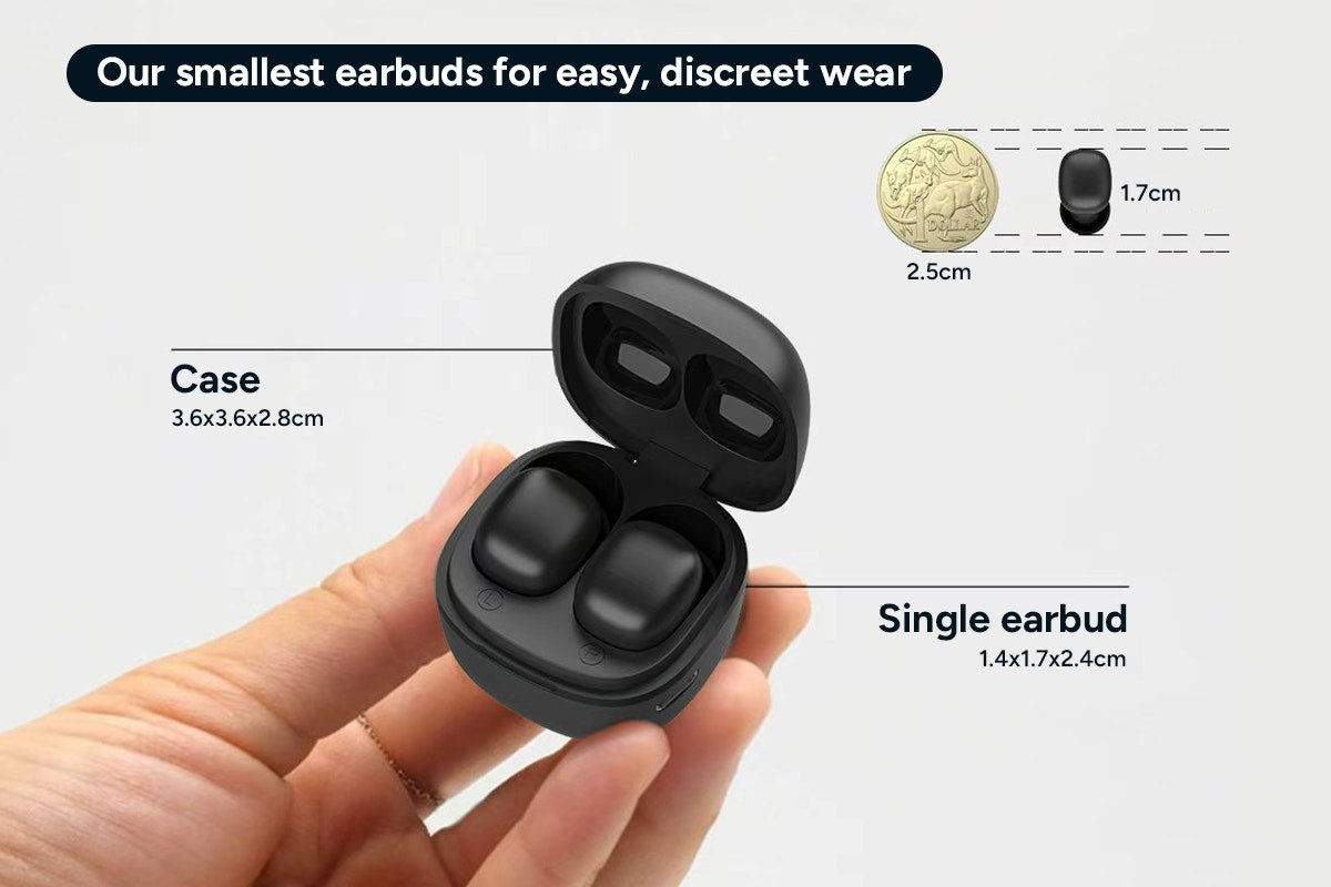 Mini True Wireless Bluetooth Earbuds with Lanyard