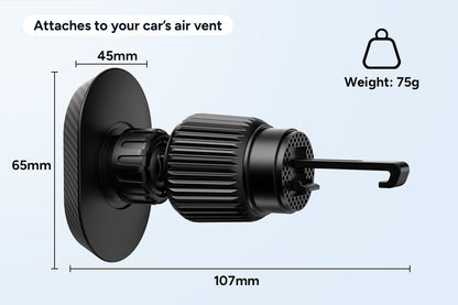 MagSafe Compatible Air Vent Car Phone Holder (2 Pack)