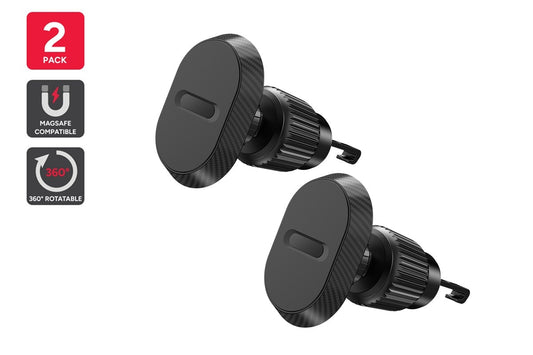 MagSafe Compatible Air Vent Car Phone Holder (2 Pack)