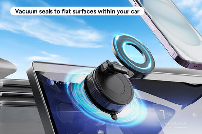MagSafe Compatible Rotatable Vacuum Car Phone Holder (2 Pack)