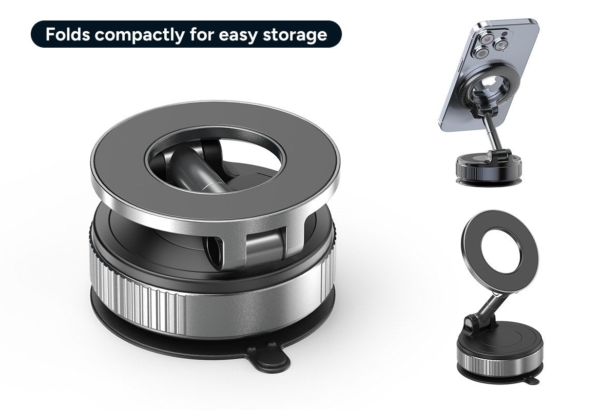 MagSafe Compatible Rotatable Vacuum Car Phone Holder (2 Pack)