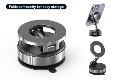 MagSafe Compatible Rotatable Vacuum Car Phone Holder (2 Pack)