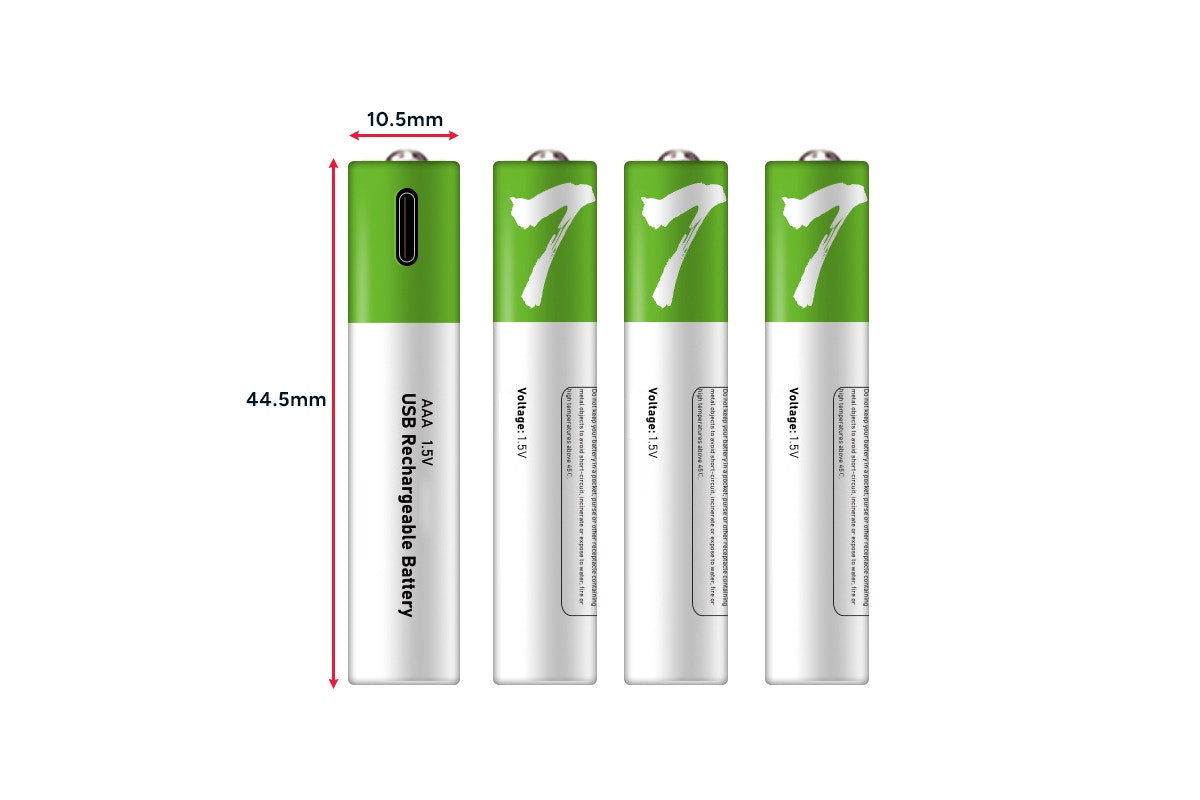 Rechargeable AAA Batteries (4 Pack)
