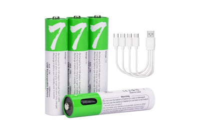 Rechargeable AAA Batteries - 4 Pack
