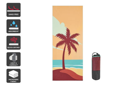 Sand Free Quick Dry Beach Towel (Tropical Sunset)