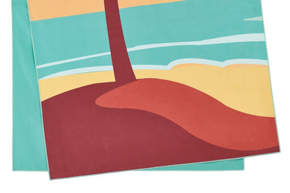 Sand Free Quick Dry Beach Towel (Tropical Sunset)