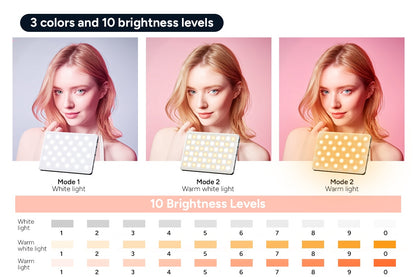 Portable 60 LED Rechargeable Selfie Light with Clip