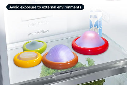 Set of 8 Silicone Fruit and Vegetable Storage Containers