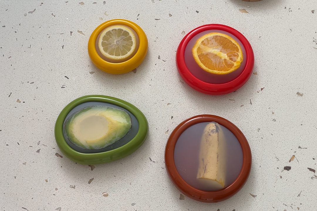 Set of 8 Silicone Fruit and Vegetable Storage Containers