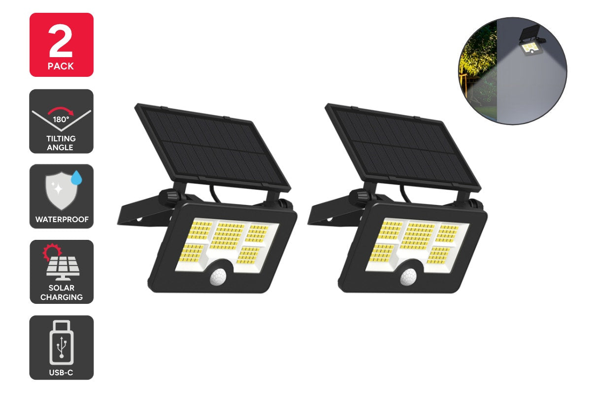 Solar Motion Security Lights (2 Pack)