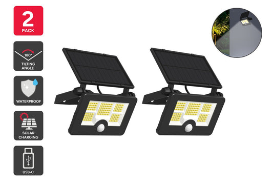 Solar Motion Security Lights (2 Pack)