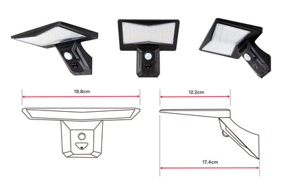 Slimline Solar Sensor Lights (2 Pack)