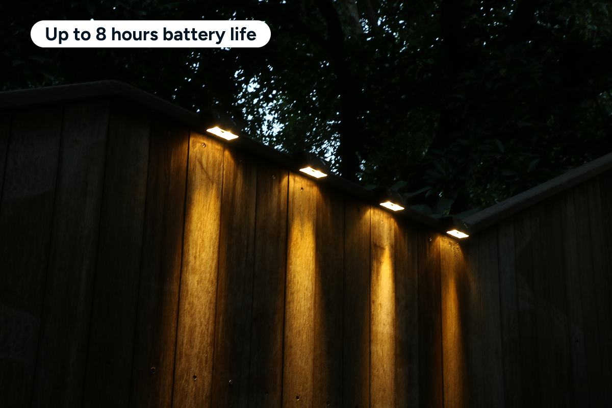 Solar LED Fence Lights (8 Pack)