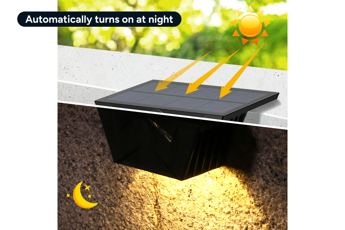 Solar LED Fence Lights (8 Pack)