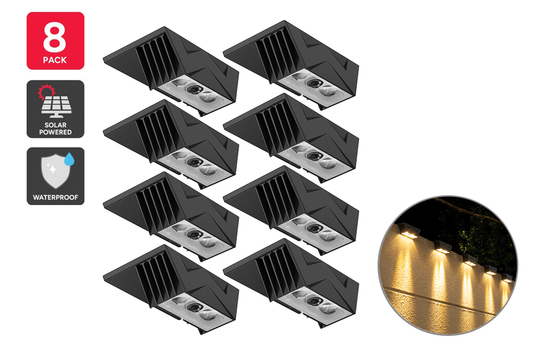 Solar LED Fence Lights (8 Pack) - Auzzistore