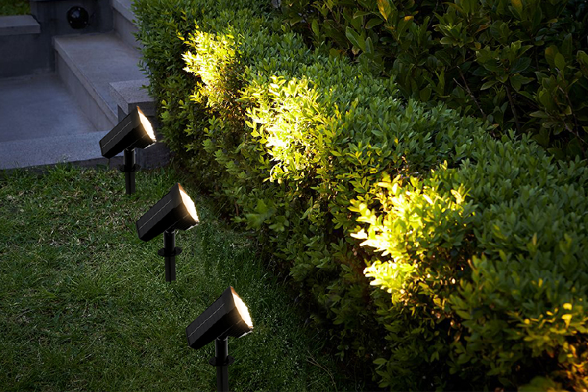 RGB Solar Garden Spot Lights (4 Pack)