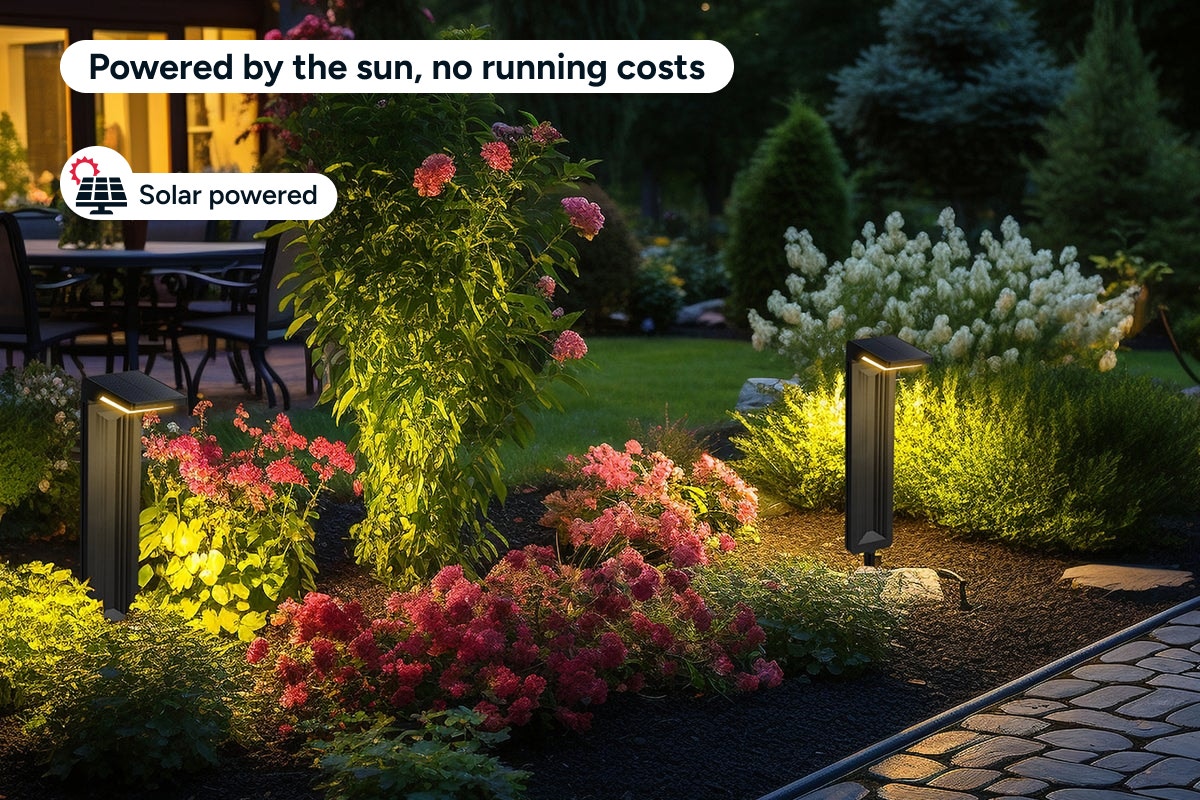 Outdoor Solar Landscape Pathway Lights (4 Pack)