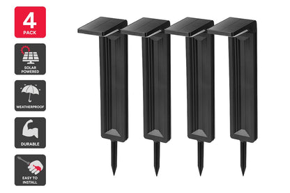 Outdoor Solar Landscape Pathway Lights (4 Pack)