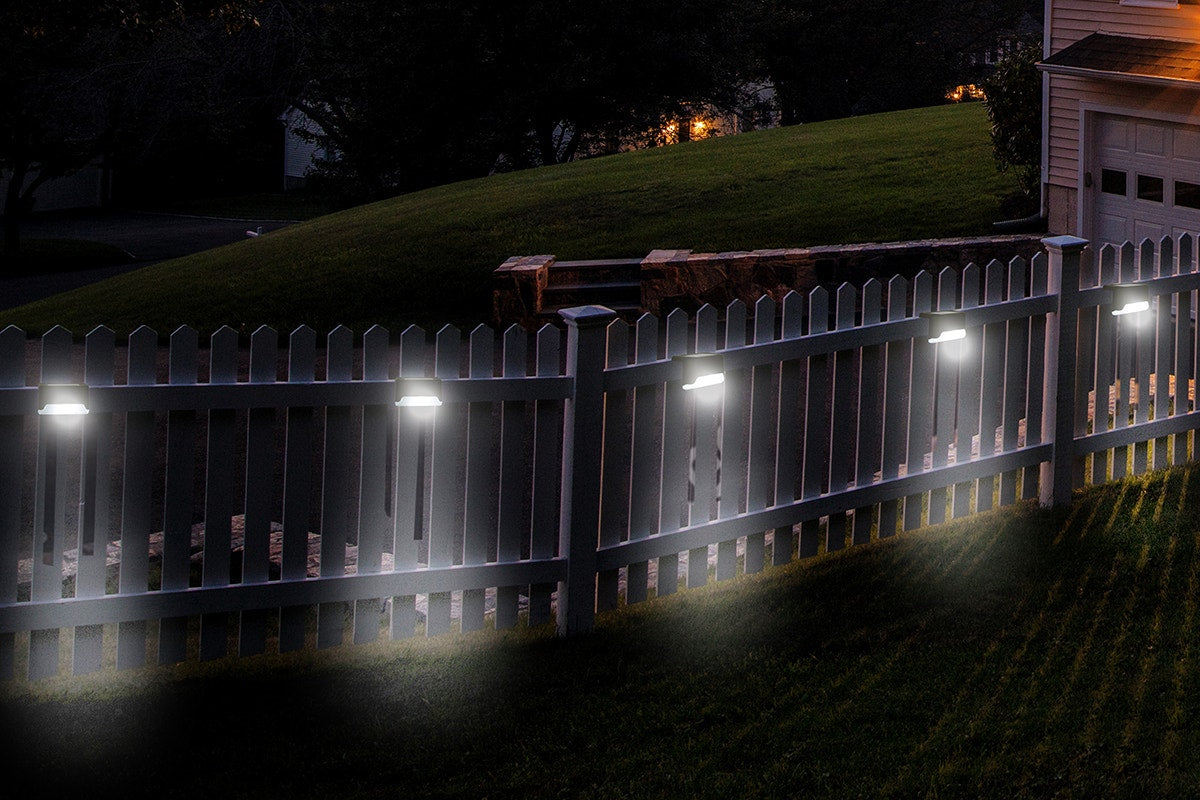 Solar Powered LED Garden Outdoor Deck Lights - 16 Pack