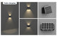 Solar Square Outdoor Wall Lights (4 Pack)