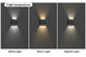 Solar Square Outdoor Wall Lights (4 Pack)