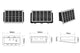 Solar Square Outdoor Wall Lights (4 Pack)