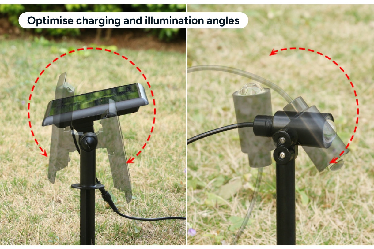 Solar Outdoor Spotlights (4 Pack)