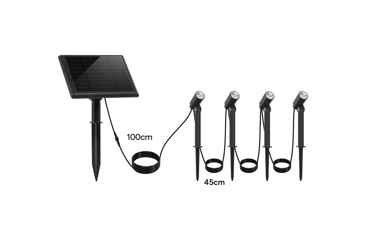 Solar Outdoor Spotlights (4 Pack)