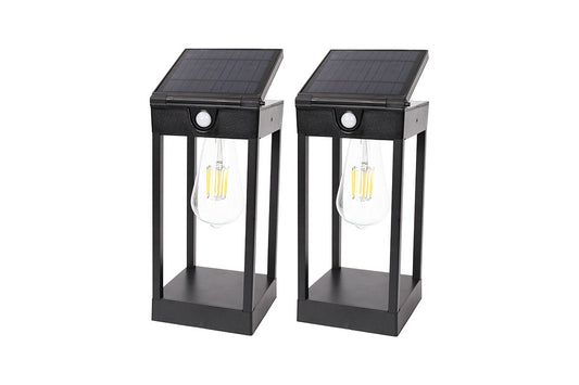 Solar Wall Sconce Light with Bulb (2 Pack) - Auzzistore
