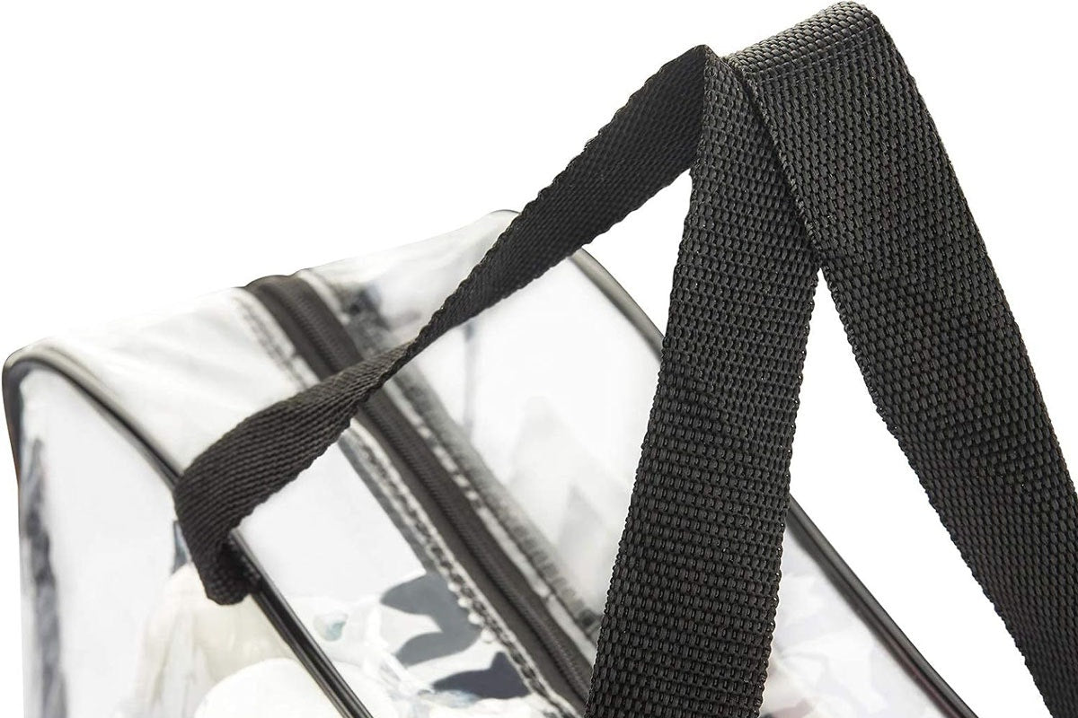 Clear PVC Waterproof Storage Bags with Zipper (6 Pack)