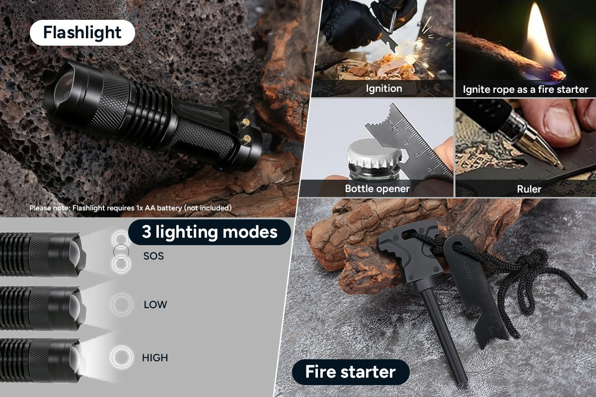 13-in-1 Tactical Survival Kit