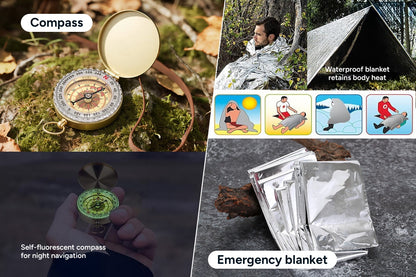 13-in-1 Tactical Survival Kit