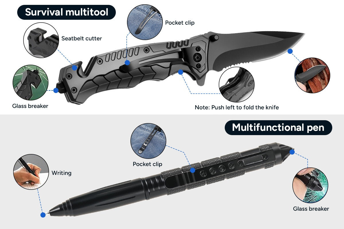 13-in-1 Tactical Survival Kit