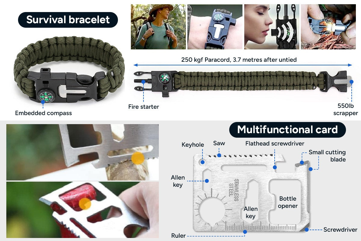13-in-1 Tactical Survival Kit