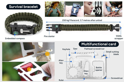 13-in-1 Tactical Survival Kit